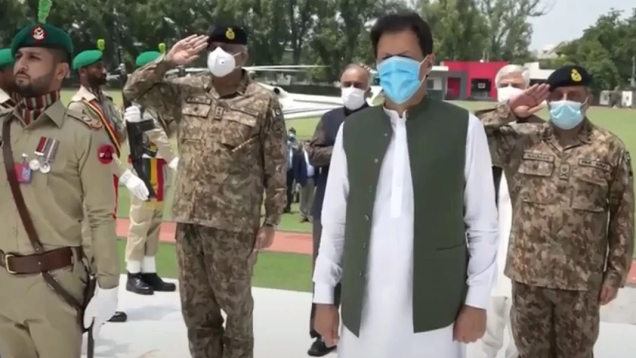 PM Imran briefed on security situation during visit to Peshawar Corps Headquarters