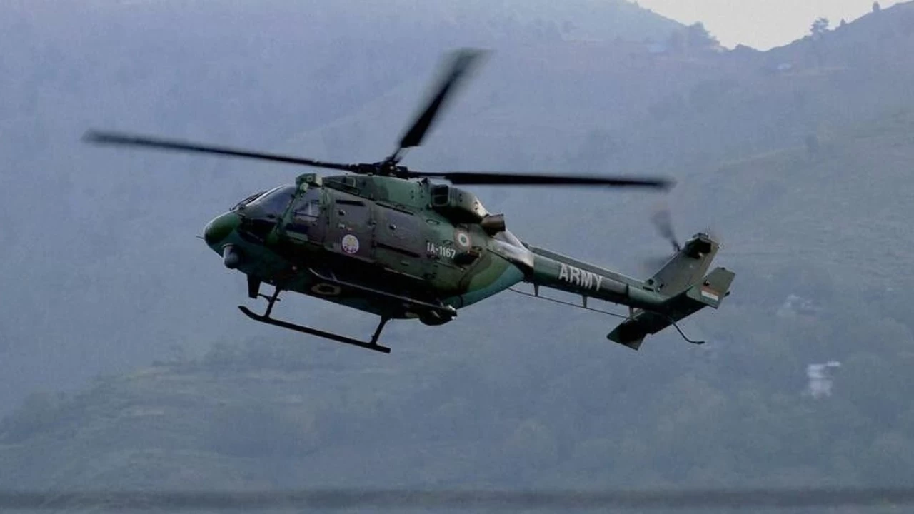 Indian Army chopper crashes in north Kashmir