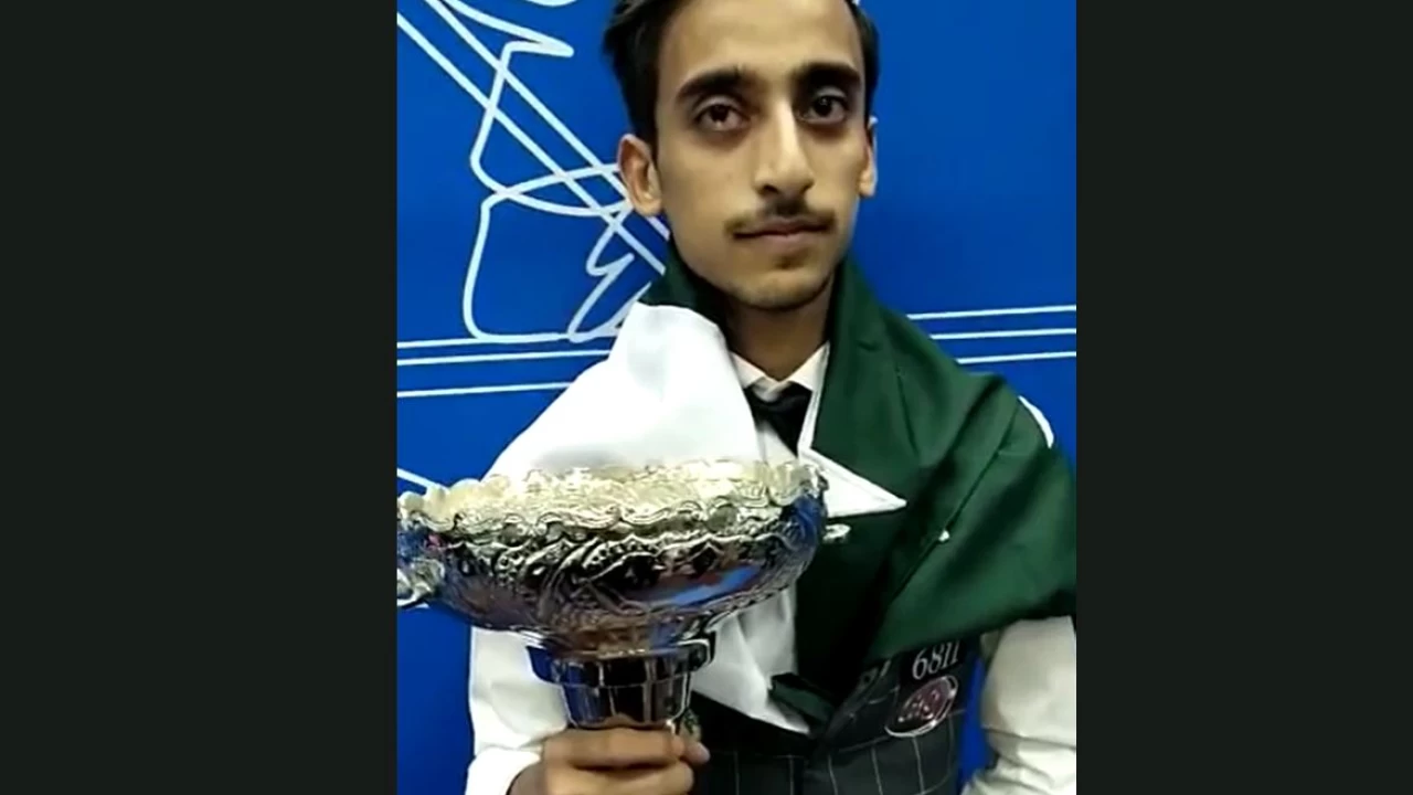 Pakistan's Ahsan Ramzan beats Iran's Sarkosh to lift IBSF World Snooker Championship trophy