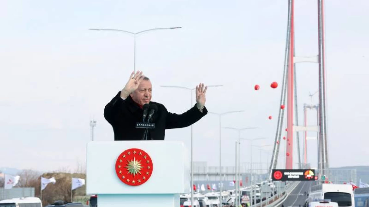 Erdogan inaugurates world's longest suspension bridge
