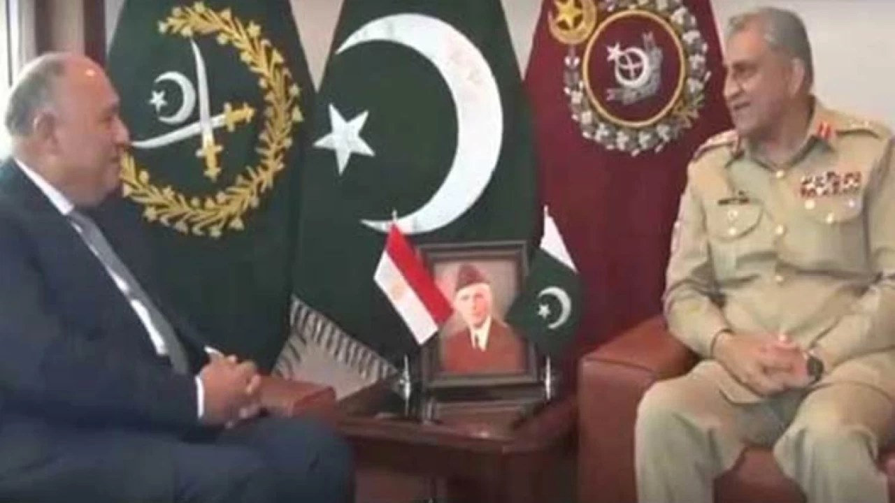 COAS meets Egyptian FM, stresses need to enhance bilateral cooperation