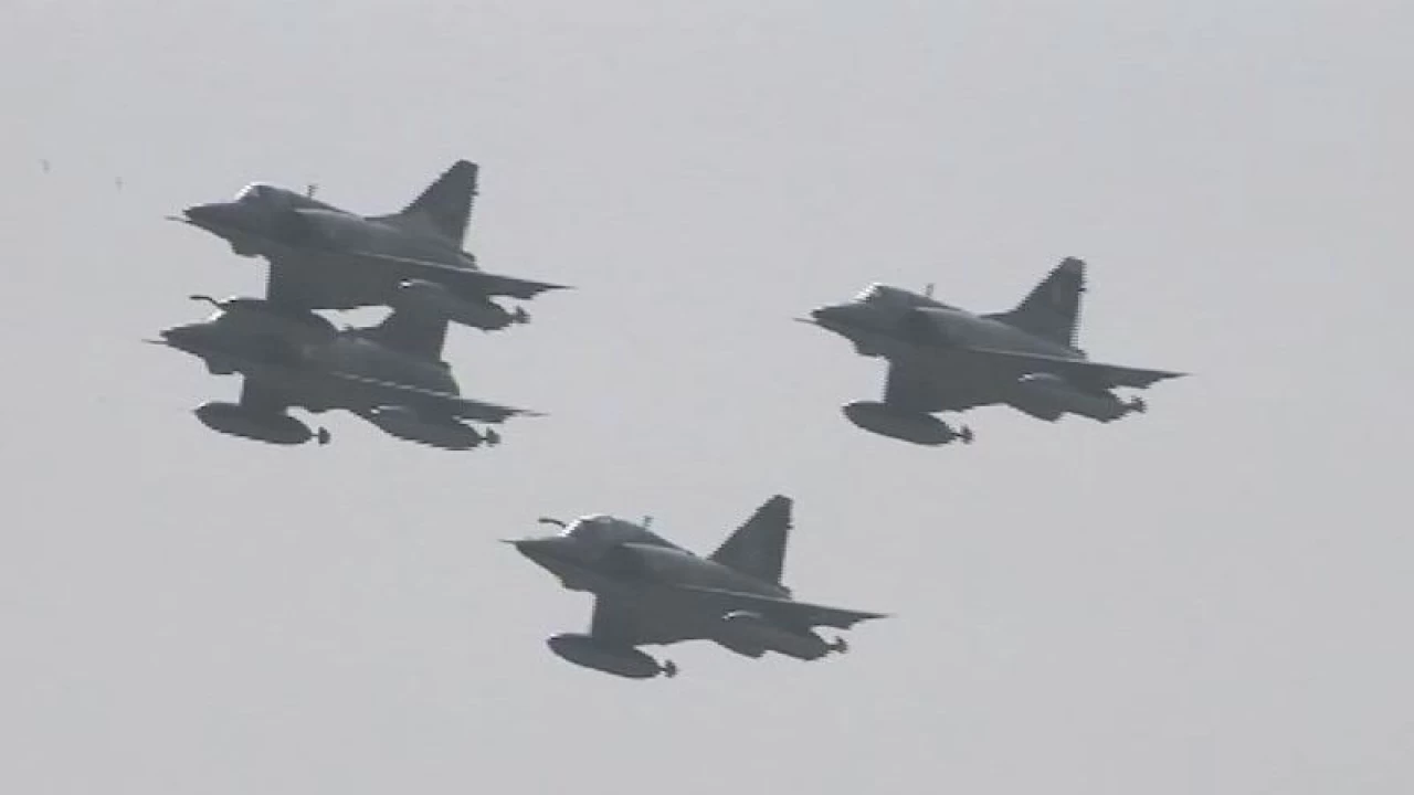 First-ever flypast performance of PAF’s newly inducted J-10C squadron