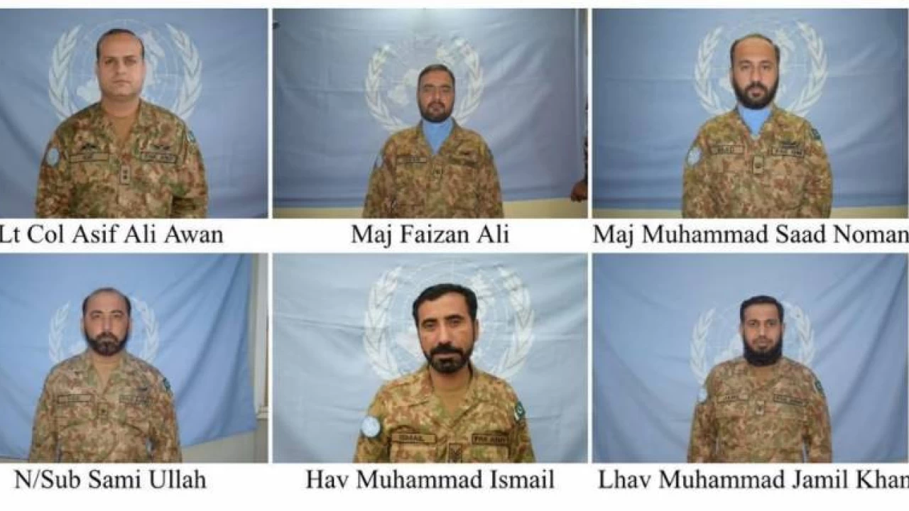 Six Pakistani officers, soldiers embrace martyrdom in copter crash in Congo
