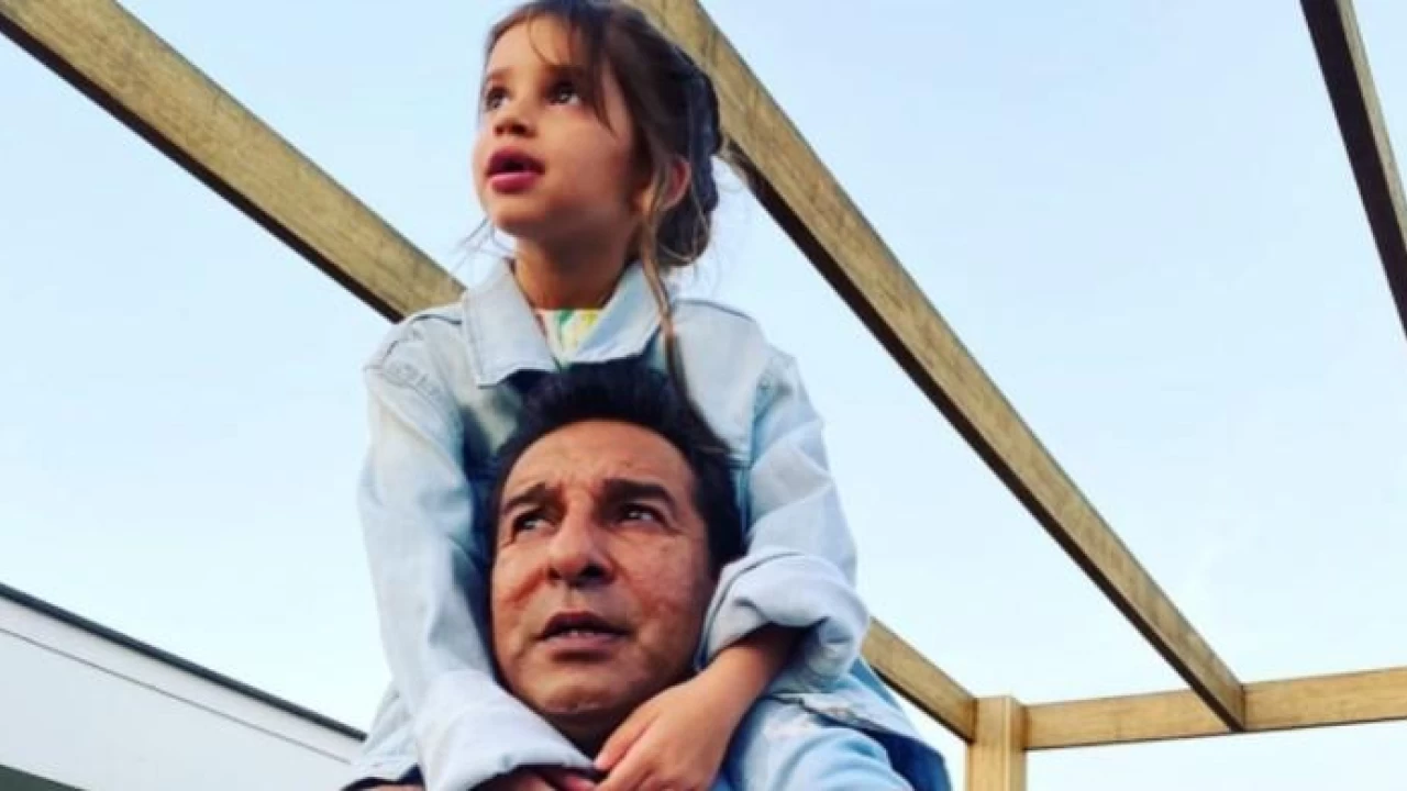 Wasim Akram shares heartwarming video of reuniting with his daughter after 10 months