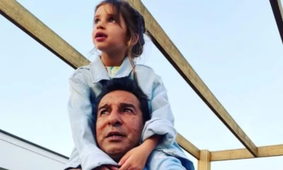 Wasim Akram shares heartwarming video of reuniting with his daughter after 10 months