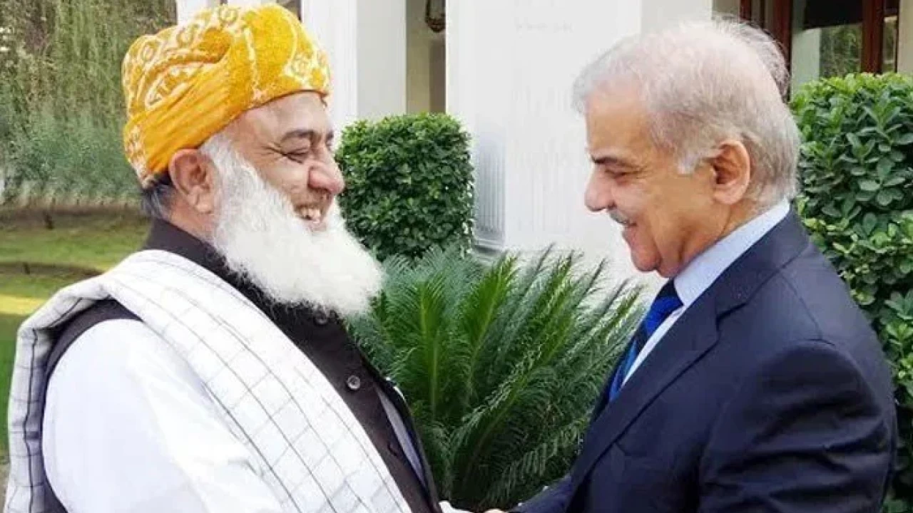 PM Shahbaz visits residence of Maulana Fazlur Rehman