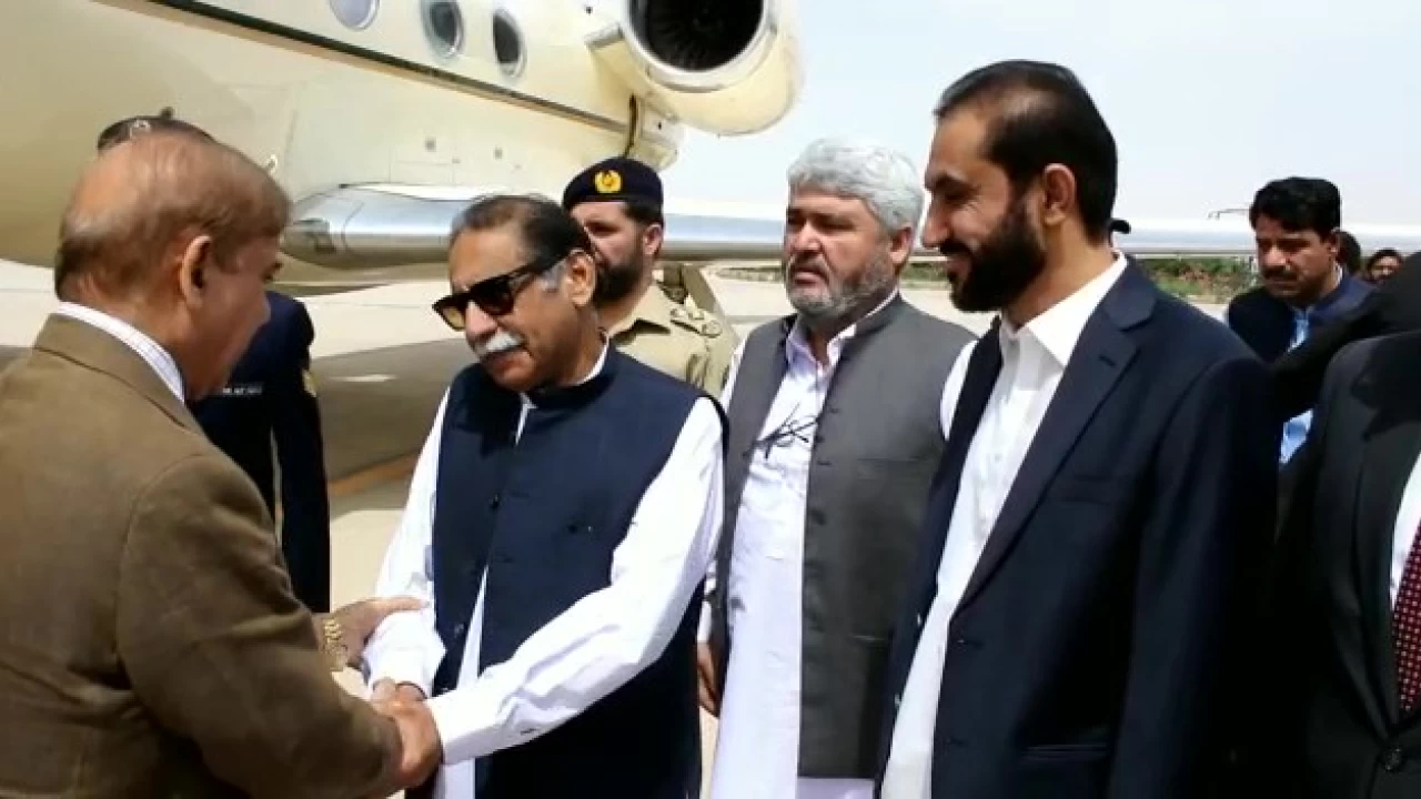 PM Shehbaz arrives in Quetta