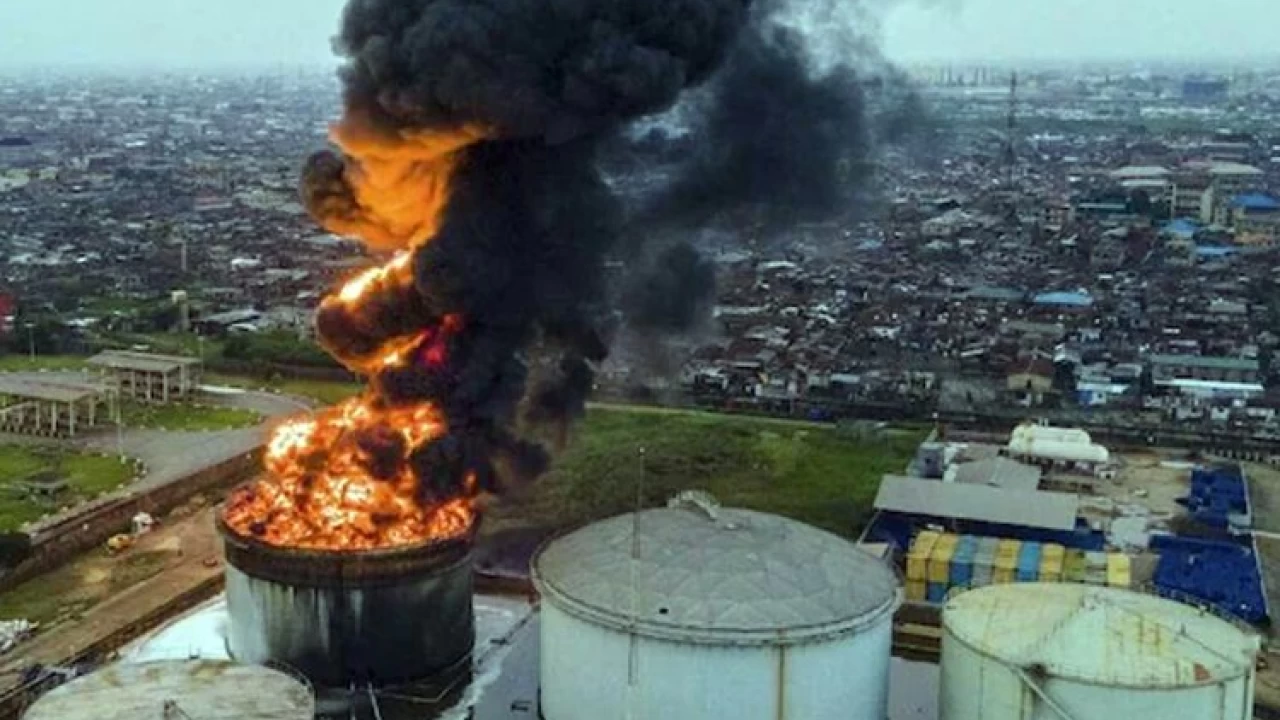 Large fire at oil depot in Russia's Bryansk, near Ukraine