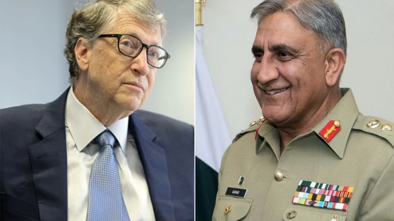 In telephonic talk COAS Bajwa and Bill Gates discuss anti-Covid and polio measures