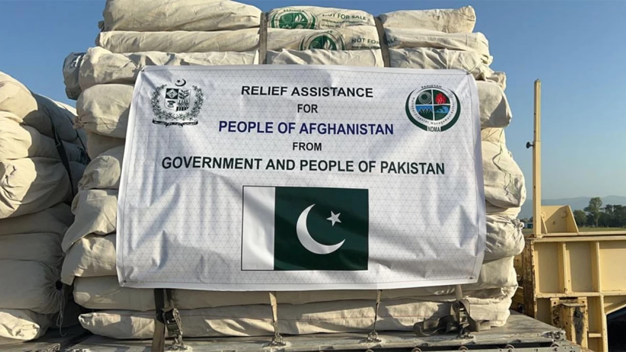 Pakistan dispatches second relief consignment to flood affected Afghanistan