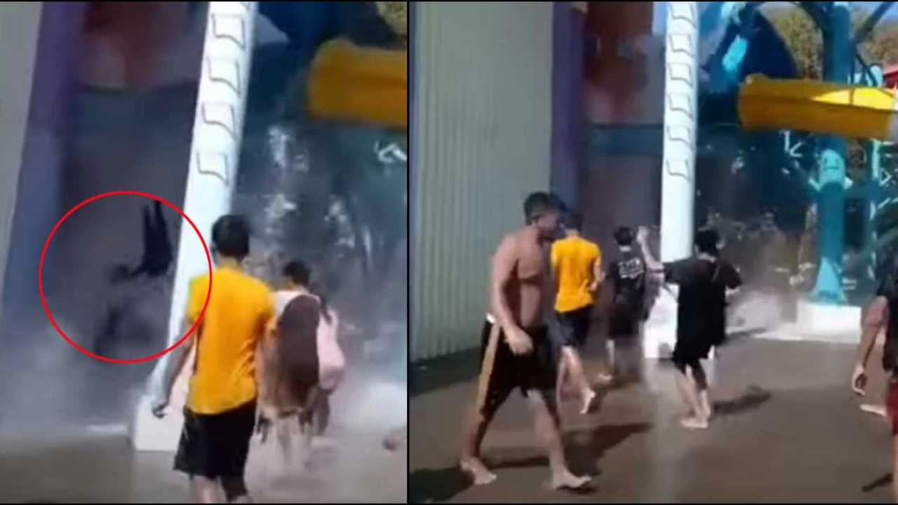 Water Park slide collapses, throws children 30 feet down