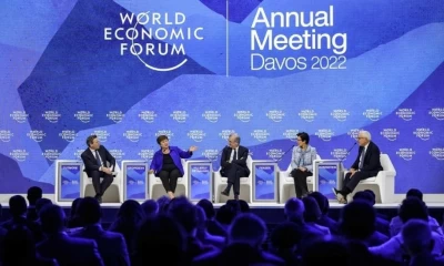 Economic outlook has 'darkened', business and government leaders warn in Davos