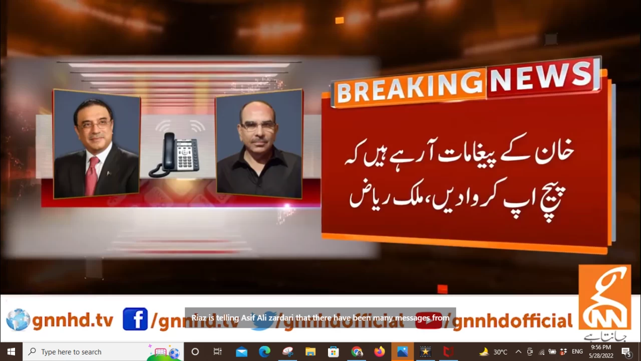 Audio of Malik Riaz's talk with Zardari on Imran Khan's reconciliation bid leaked