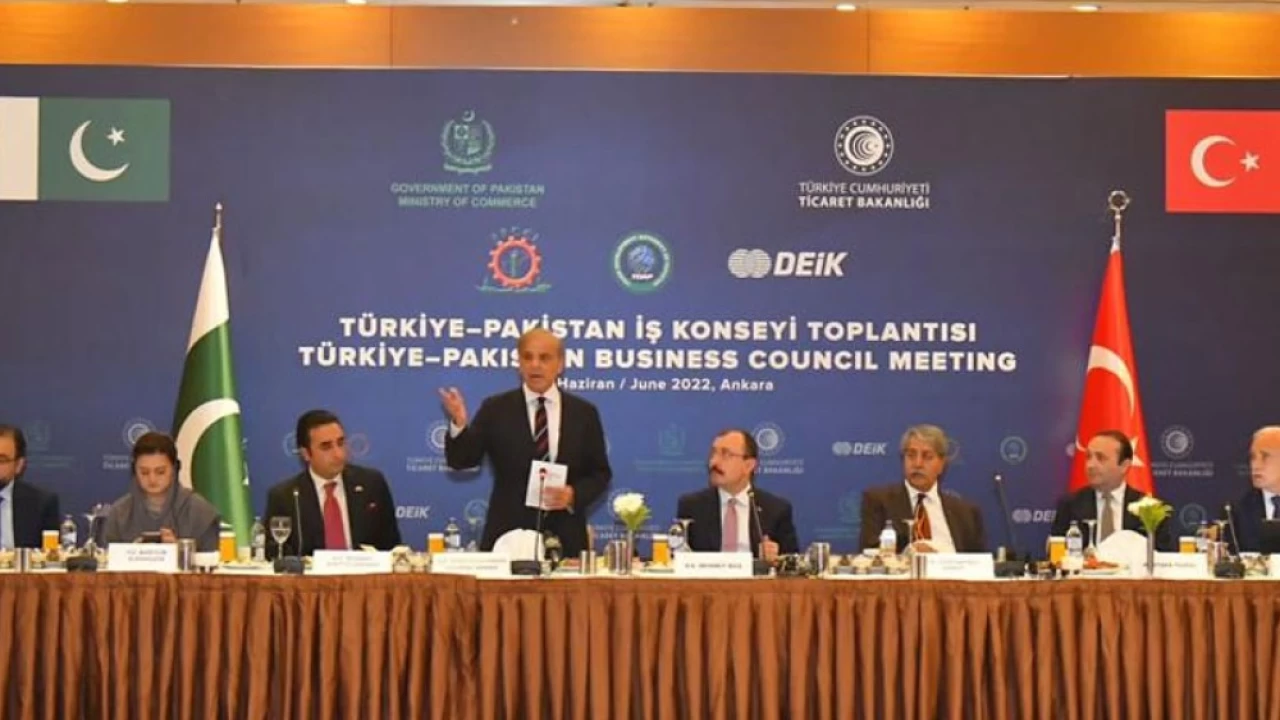 PM Shehbaz Sharif urges to tap huge potential, opportunities to promote trade ties between Pakistan, Turkey