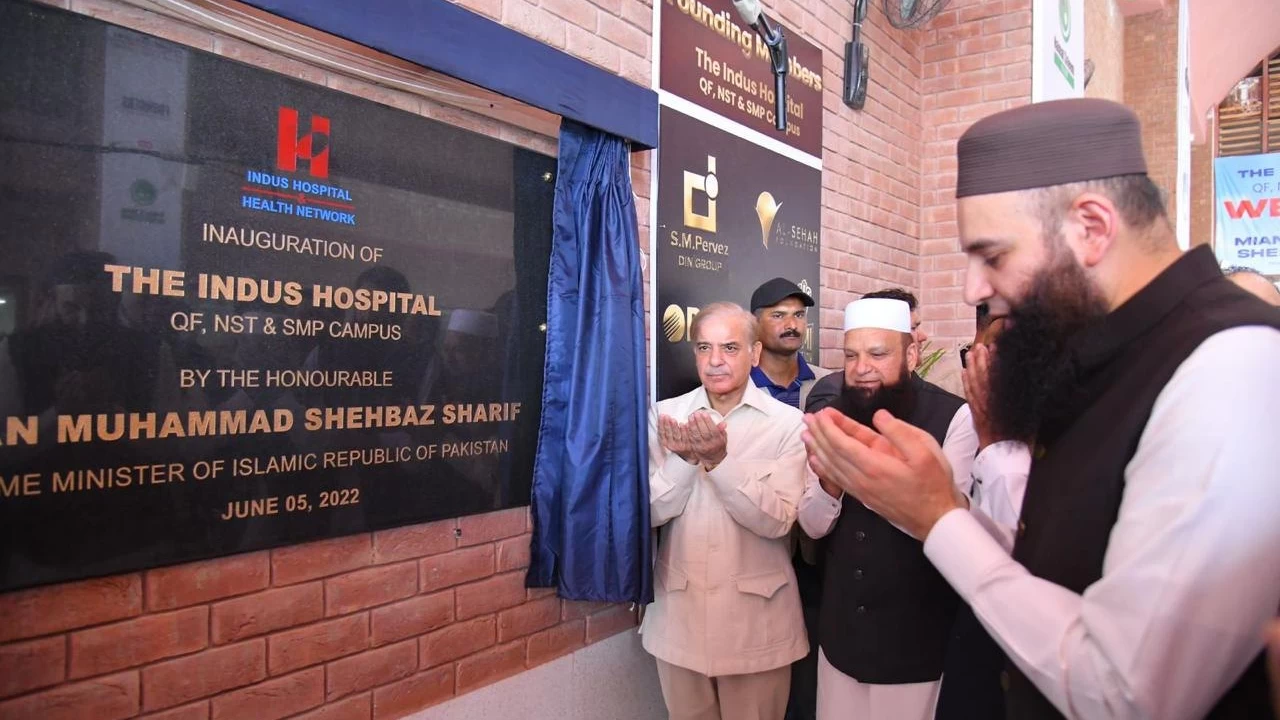 PM inaugurates Indus Hospital in Lahore