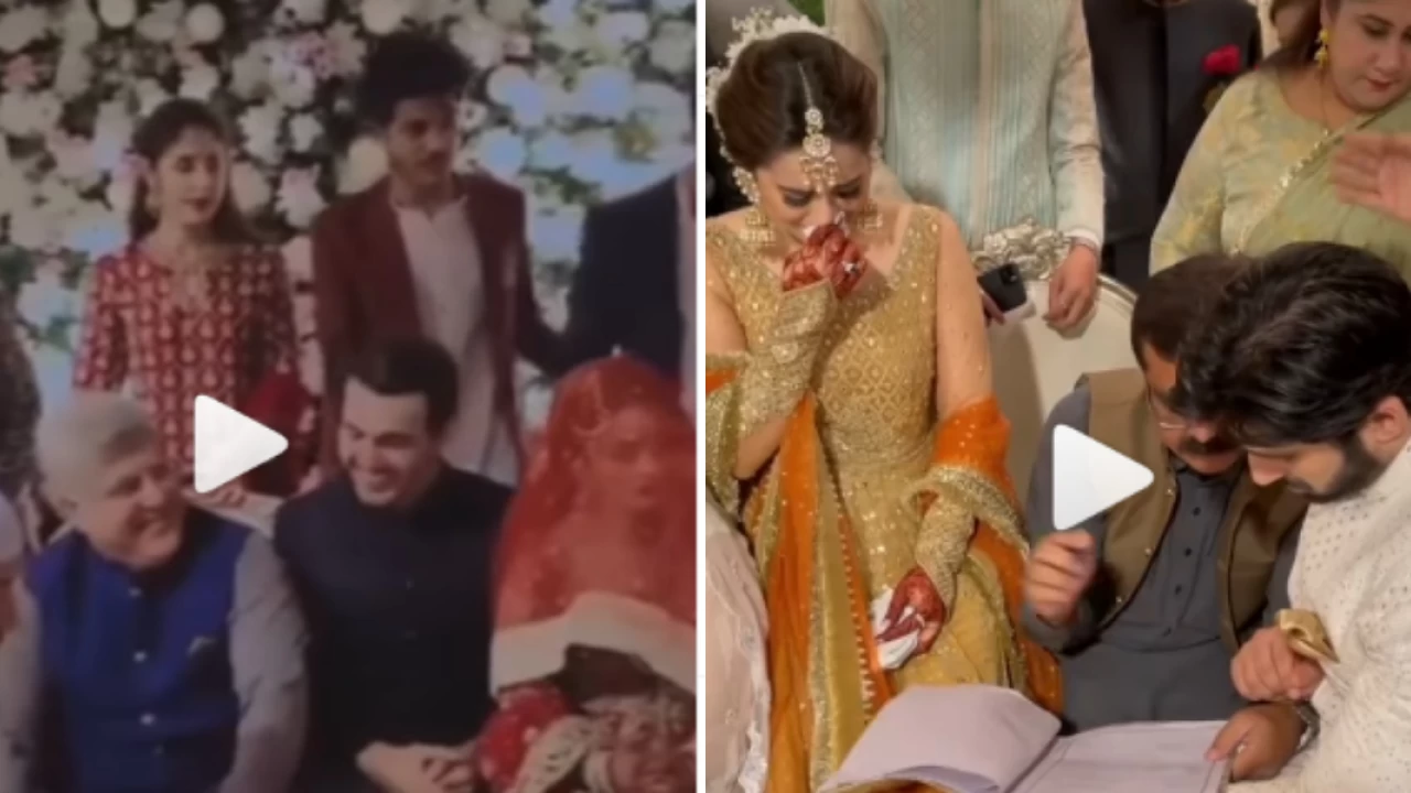 Minal’s wedding moments get sister Aiman Khan emotional
