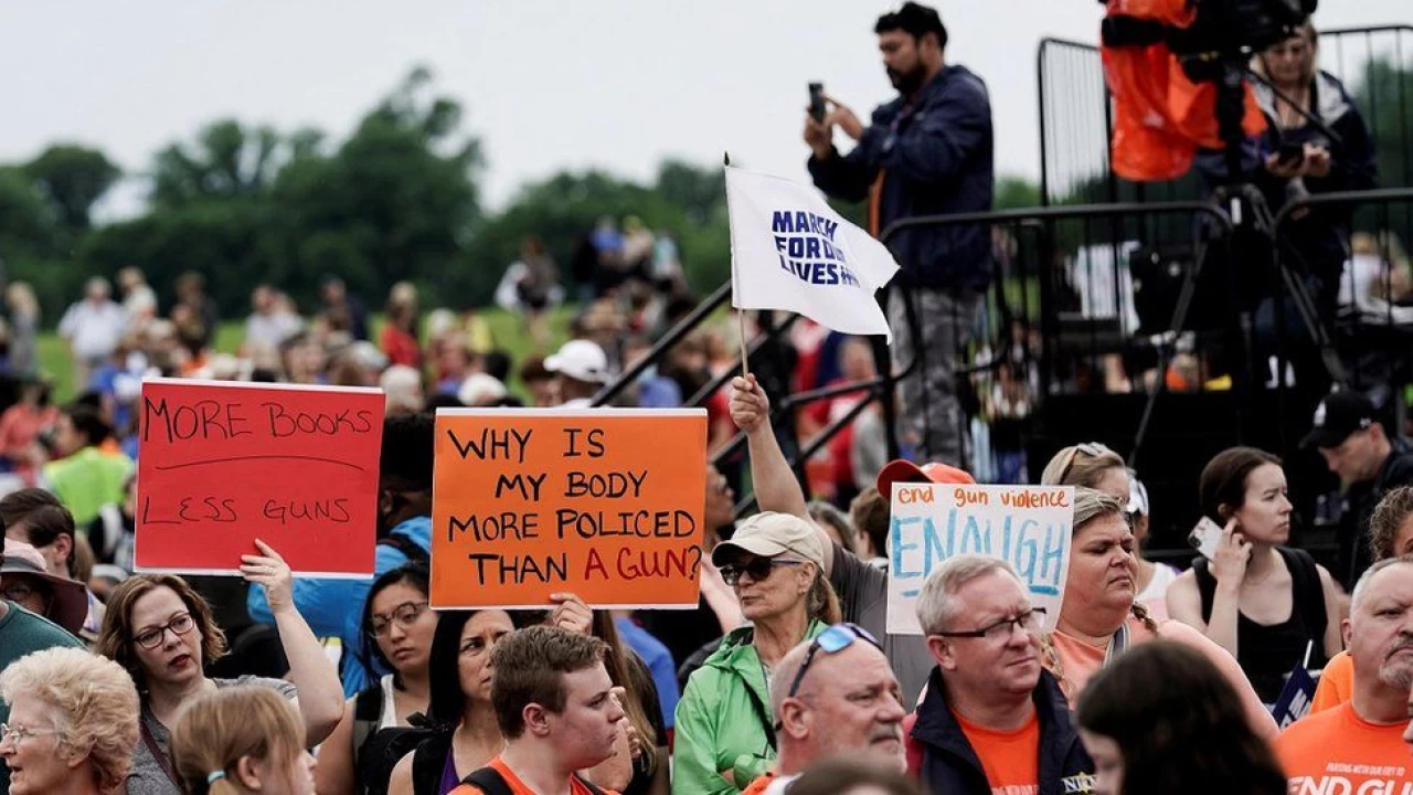 Mass shootings: Thousands rally across US against gun violence, demand action