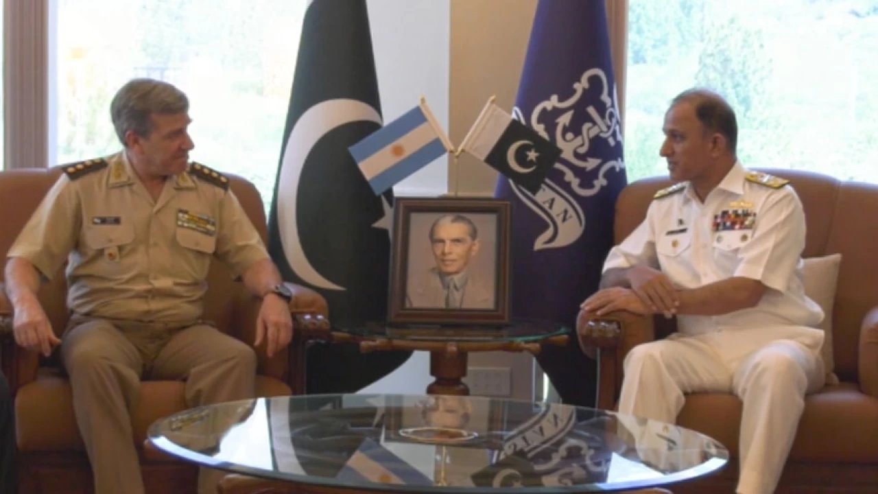 Chief of Joint Staff Argentina lauds Pakistan Navy's efforts for maritime security