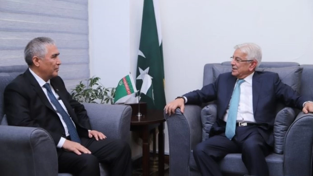 Pakistan continues to maintain, enhance cooperation with Turkmenistan under ECO framework: Khawaja Asif 
