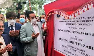 FM Bilawal inaugurates ‘Peoples Intra District Bus Service’ in Karachi