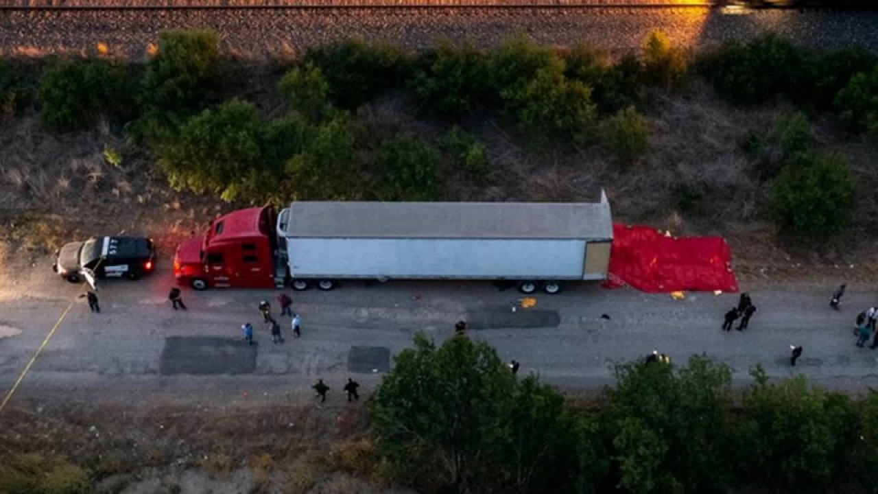 46 found dead in Texas tractor-trailer; 16 hospitalized