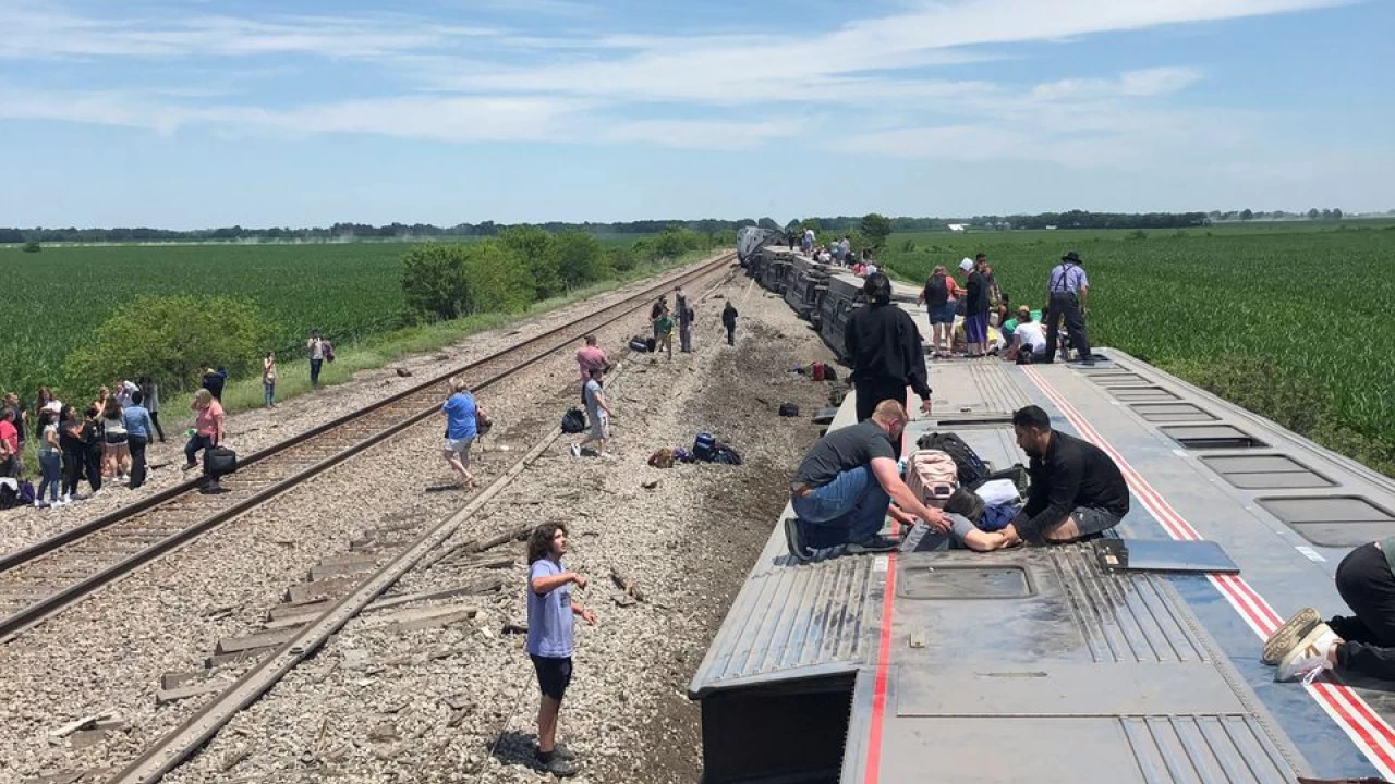 Three killed, dozens hurt as US train derails after hitting truck  
