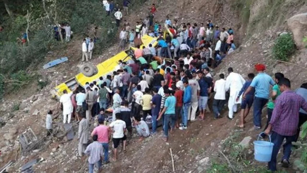 Schoolchildren among 16 killed in India as bus falls into deep gorge