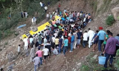 Schoolchildren among 16 killed in India as bus falls into deep gorge