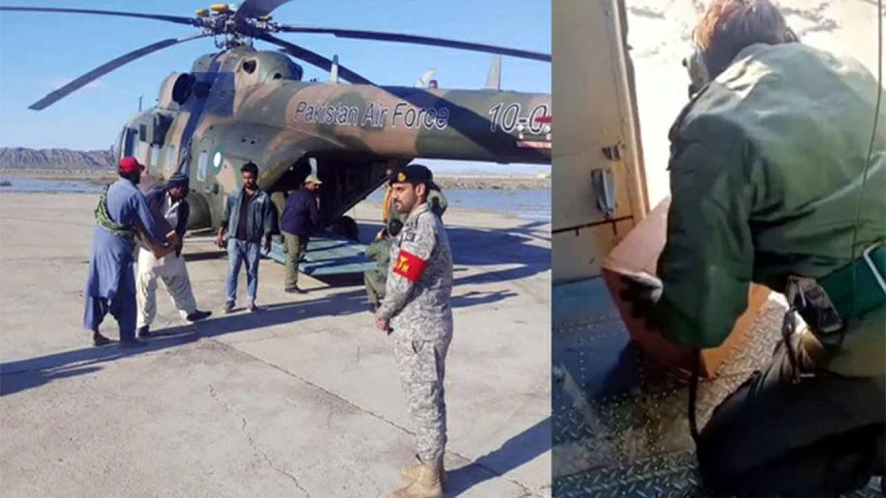 PAF relentlessly carrying out rescue operations in Balochistan