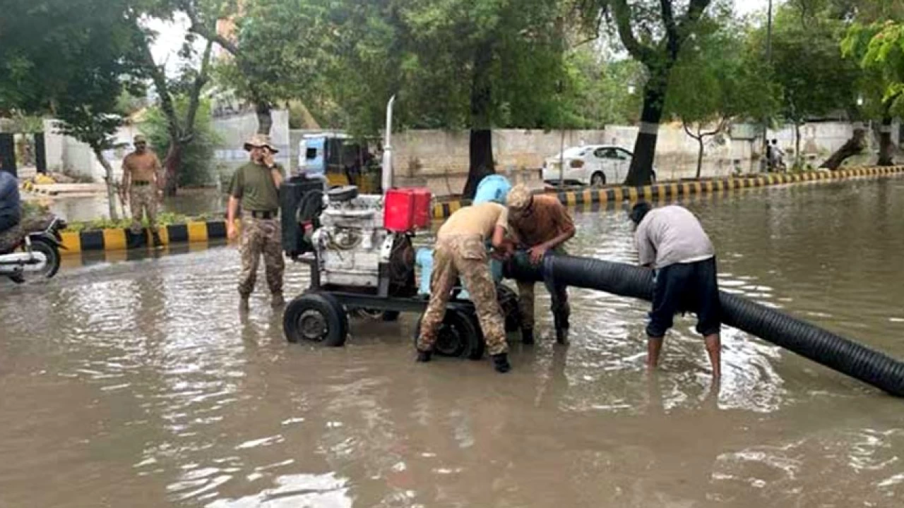 Rescue operations underway in Karachi’s rain affected areas