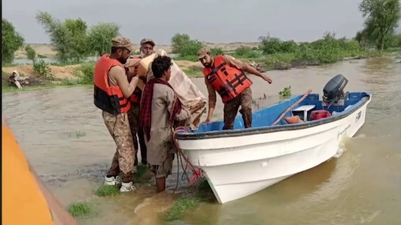 Army assists civil admin in rescue, relief efforts in flood-hit areas: ISPR