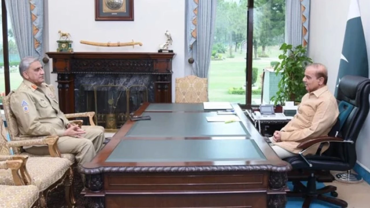 COAS Gen Bajwa calls on PM Shehbaz Sharif 