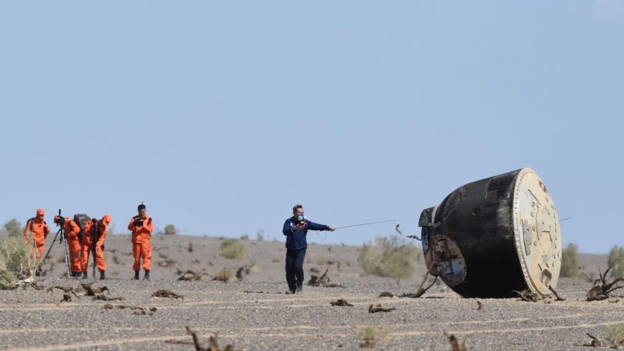 Chinese astronauts return to earth