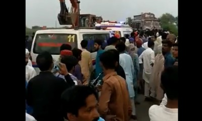 حافظ آباد : بس حادثے میں 6 افراد جاں بحق، 30 زخمی