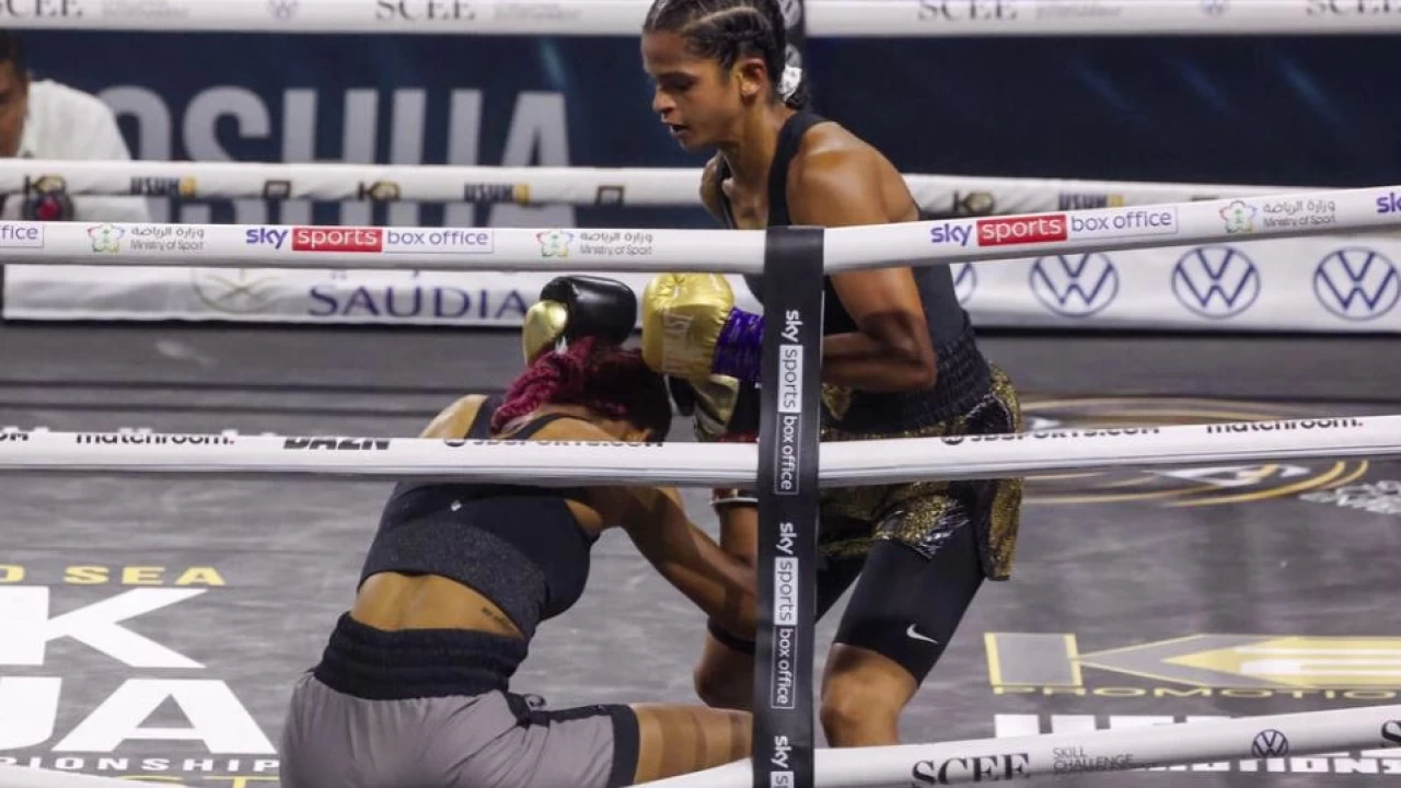 UK's Ramla Ali wins first Saudi women's boxing match in seconds