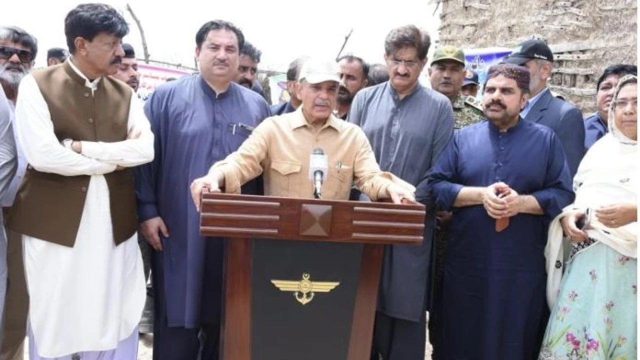 PM Shehbaz says Rs38 bln allocated for flood-stricken people, distribution commenced in Sindh