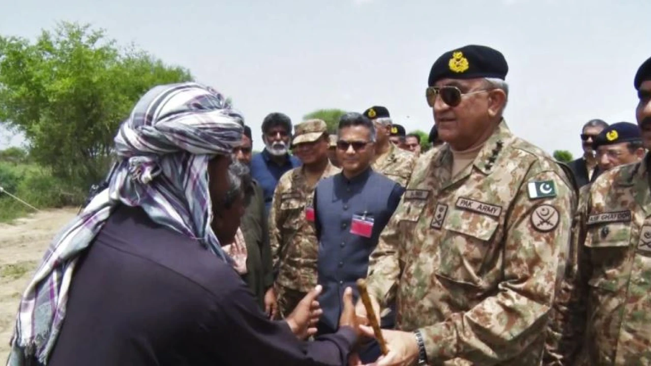 General Bajwa pays visit to flood-affected areas of Balochistan