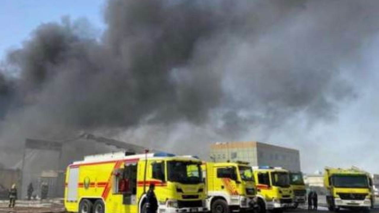 ابوظہبی: مصفحہ کے انڈسٹریل ایریا میں خوفناک آتشزدگی