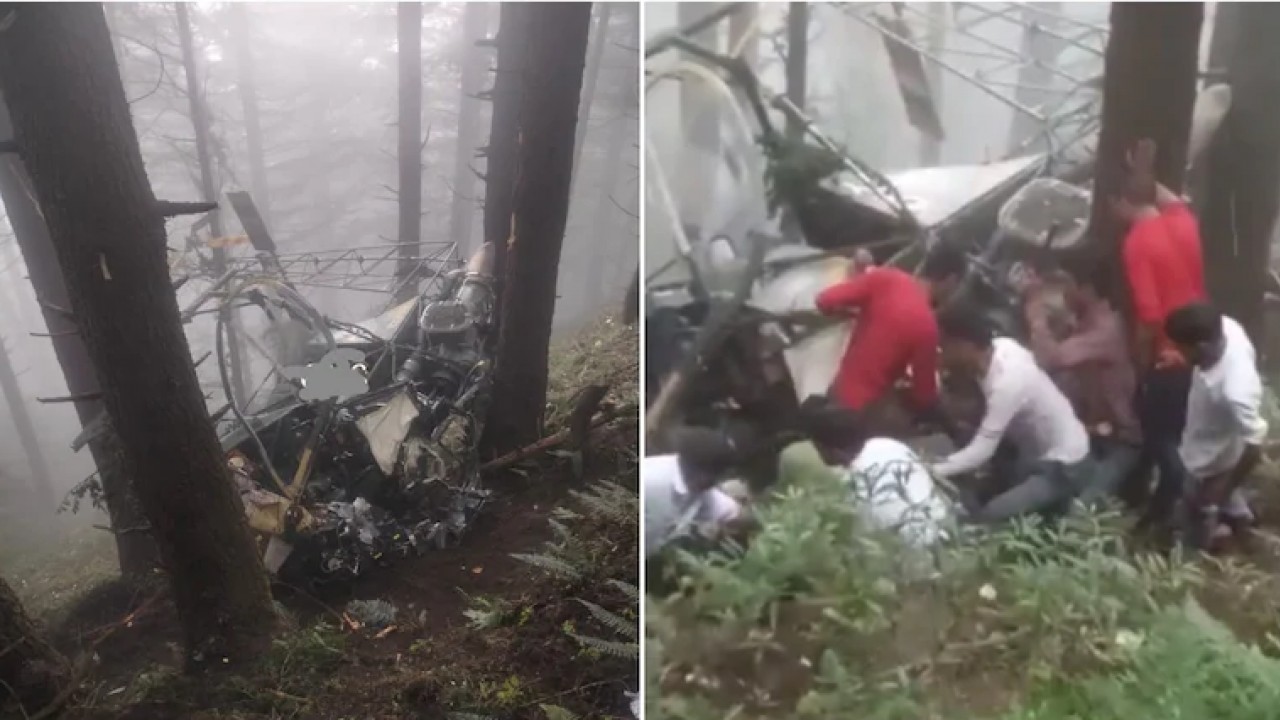 Indian army helicopter crashes in occupied Kashmir