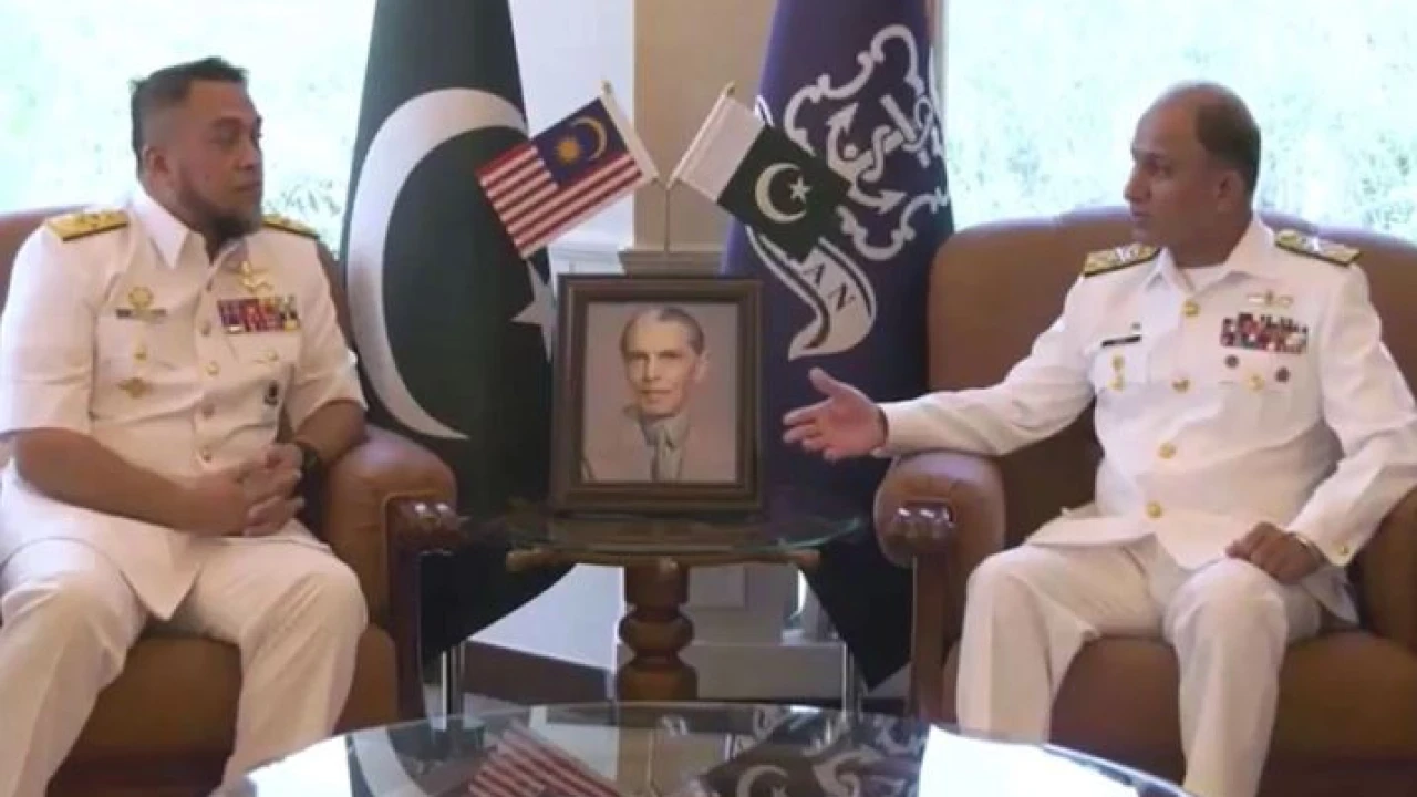 Pakistani, Malaysian Naval Chiefs discuss matters of mutual interest