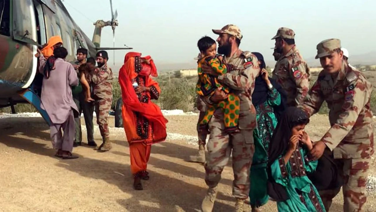 Pak Army, FC continuing relief activities for flood victims in Balochistan