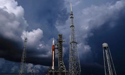 NASA scraps Tuesday Moon launch due to storm