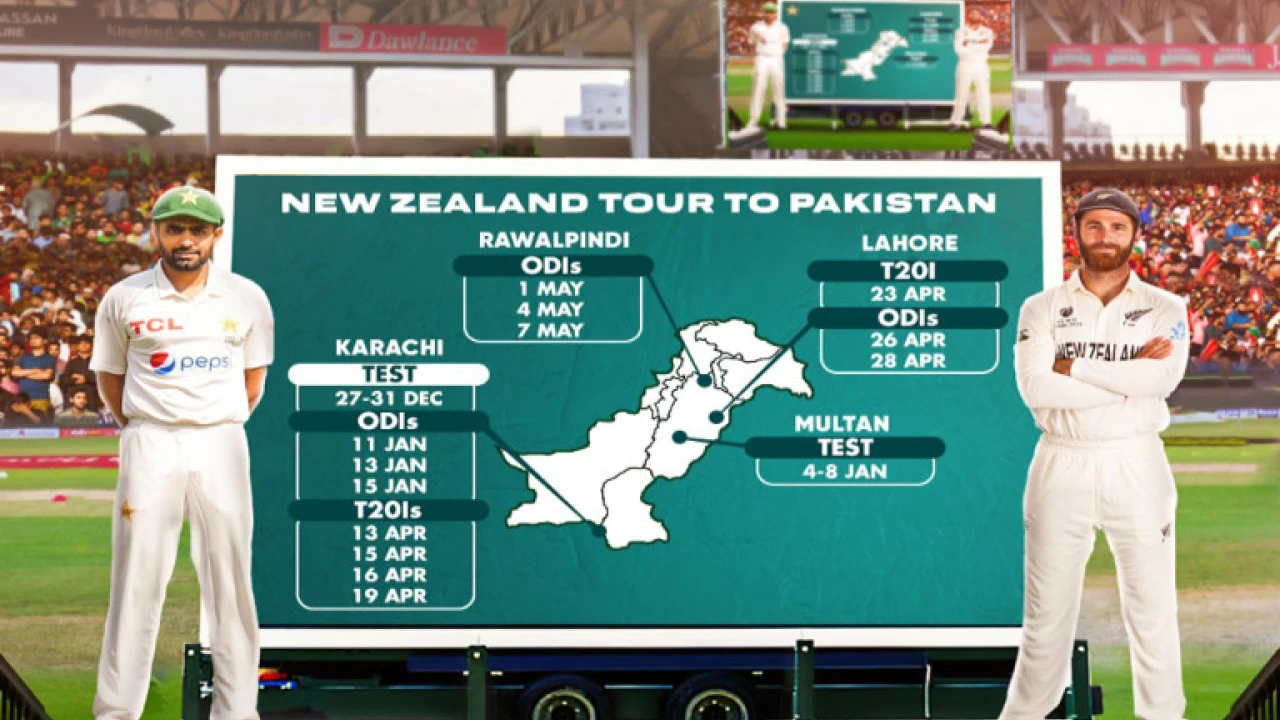 PCB announces schedule of New Zealand’s tour to Pakistan