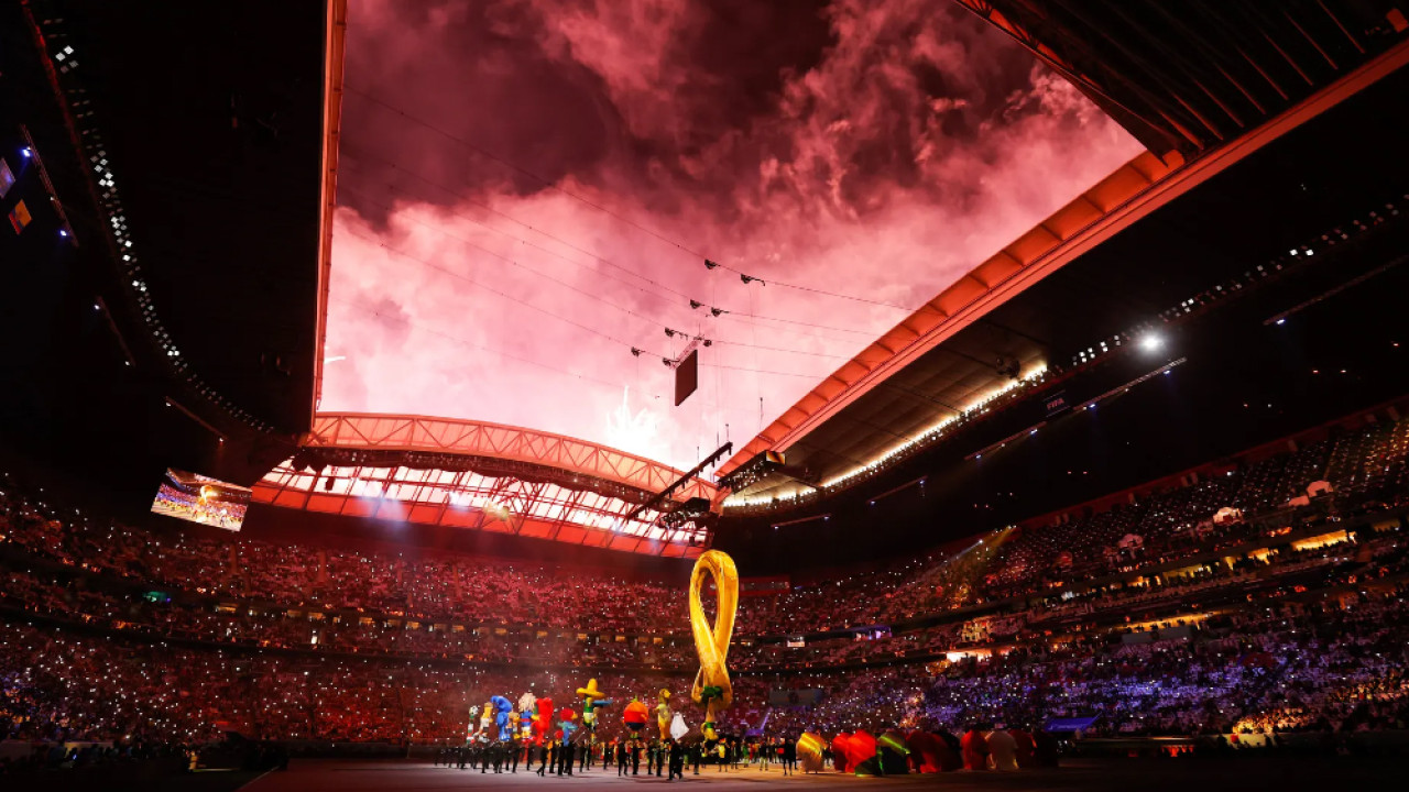 فیفا ورلڈ کپ 2022: افتتاحی تقریب کی دلفریب تصاویر