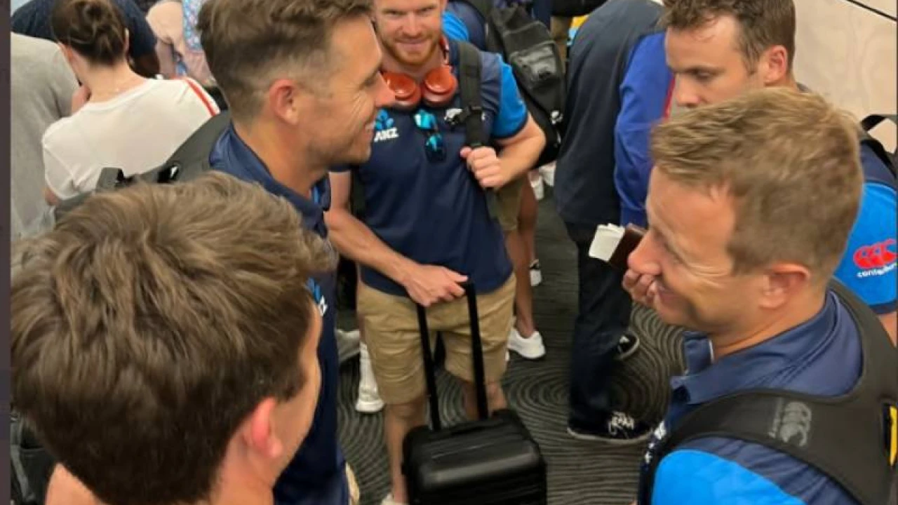 New Zealand Cricket team arrives in Karachi