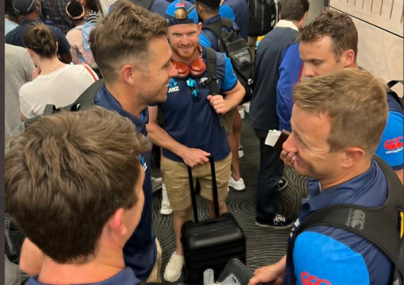 New Zealand Cricket team arrives in Karachi