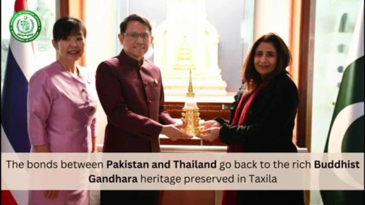 Thailand gifts Taxila museum container for Buddha’s bone relics