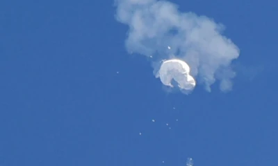 U.S. fighter jet shoots down suspected Chinese spy balloon