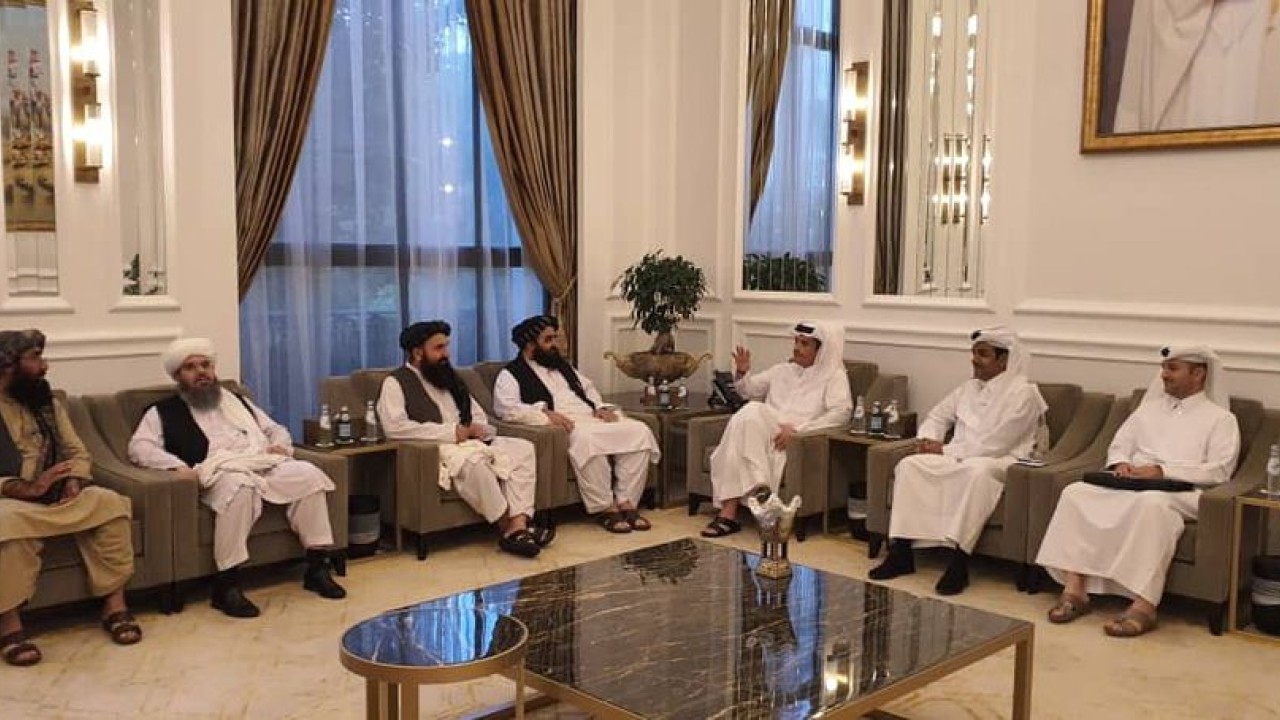 Taliban and US at Doha