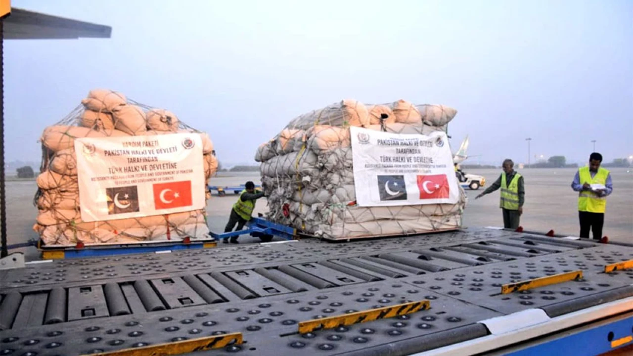 Pakistani aid carrying plane arrives quake-hit Turkiye